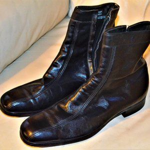 Hanover Men's Vintage Black Leather Boots Size 8.5